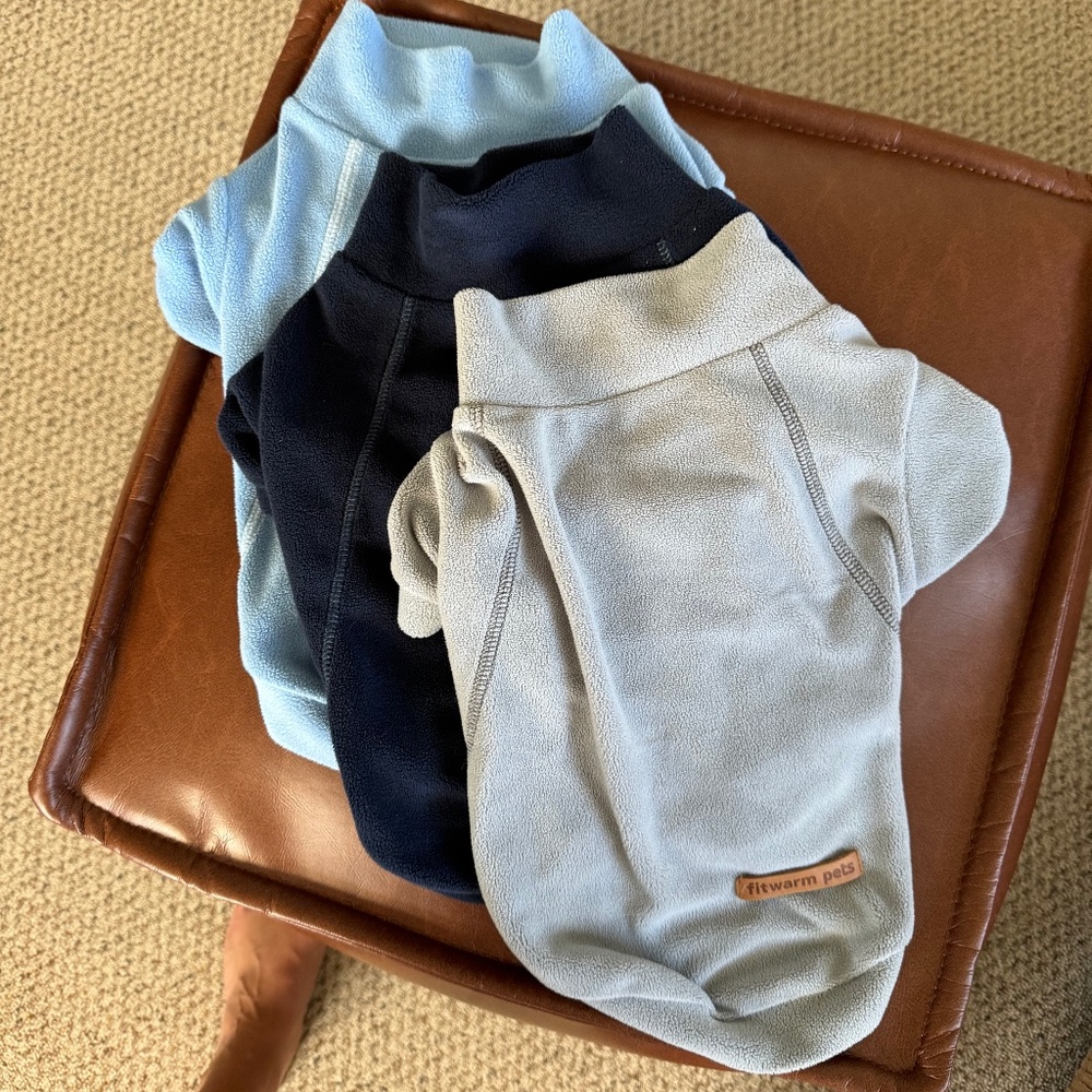 Fitwarm Fleece Dog Shirts - 3 Pack - Size Large - NWOT